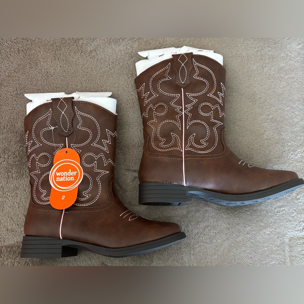 NWT Wonder Nation Size 2 Cowgirl Boots